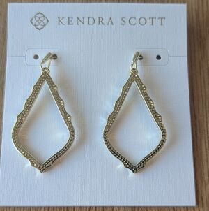 Kendra Scott Gold Open Frame Earrings